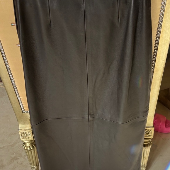 A.L.C. Black Studded Leather Pencil Skirt - Picture 10 of 11